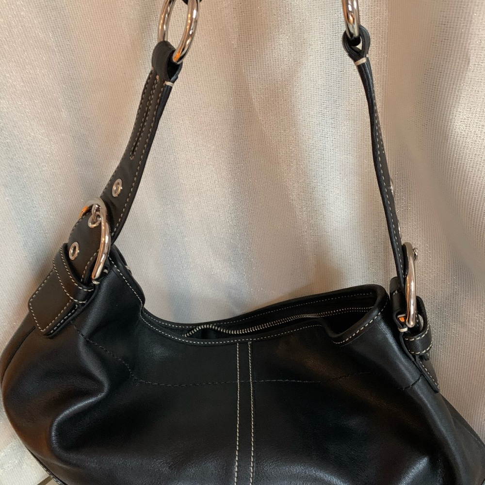 Coach NWOT Black Leather Women's SoHo Shoulder Bag - Picture 6 of 6